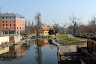 Die Radbusa von der Prager Straße aus gesehen