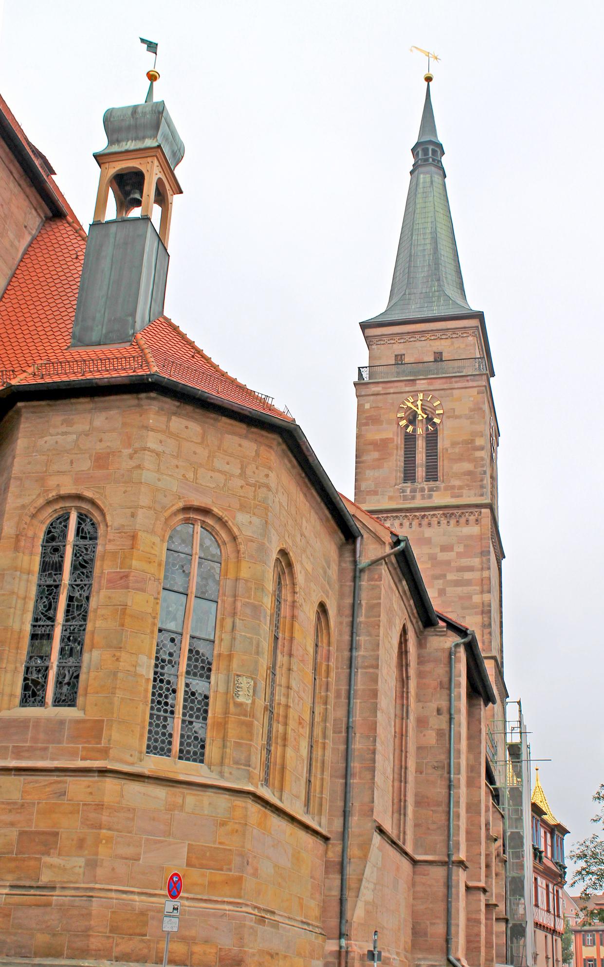 Die gotische Kirche St. Johannes und St. Martin
